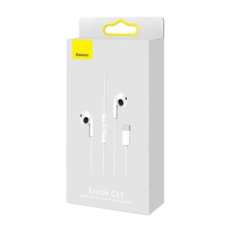 ECOUTEURS FILAIRES TYPE C BASEUS (NGCR010002) E25-C-IPH