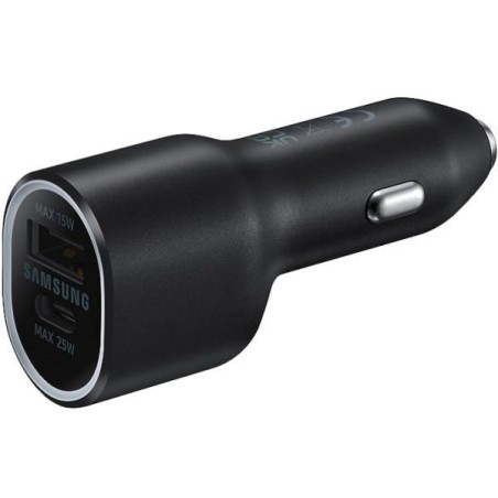 CHARGEUR VOITURE SAMSUNG OFFICIEL 2X USB 25W NOIR (EP-L4020NBEGEU)