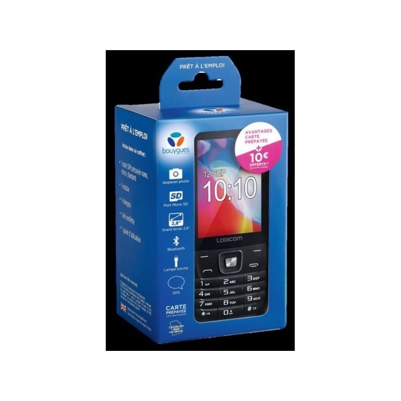 LOGICOM PACK BOUYGUES POSH 282 + 10EURO DE CREDIT GARANTIE 1AN