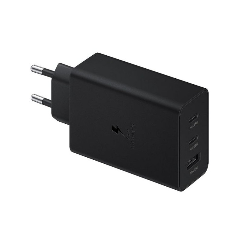 CHARGEUR 65W 2 X TYPE C SAMSUNG OFFICIEL (EP-T6530NBEGEU)
