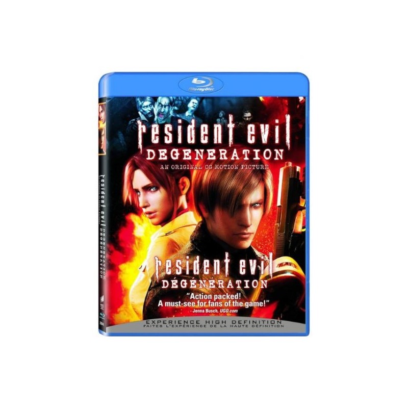 RESIDENT EVIL DEGENERATION BLU RAY /