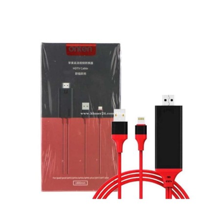 LIGHTNING TO HDMI+CHARGE -OT-7575S--COMPATIBLE - GARANTIE  6MOIS